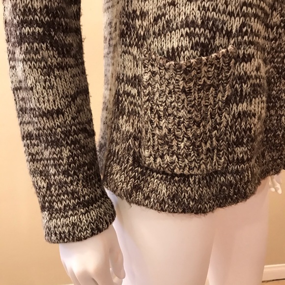 Carol Rose Cardigan Sweater Womens Size Small Shades of Brown Pockets - Picture 6 of 14